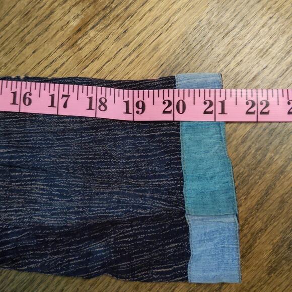 SIMATADELA Simone Vary Lioni Art to Wear Top Turtle Print Lagenlook Blue M/L - Picture 6 of 10